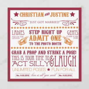 Fotobox-Beschilderung Einladung