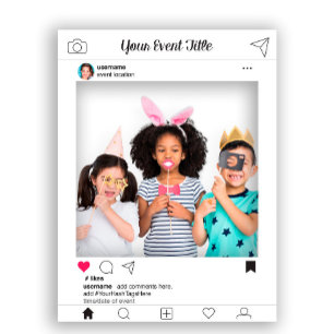 Fotobox-Requisitenrahmen-Plakat Social Media Desig Poster