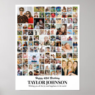 Fotocollage 100 Bilder 12x16 18x24 24x32 30x40 Poster