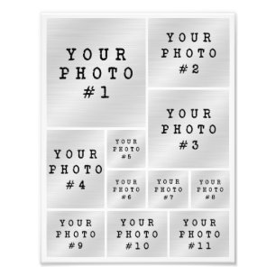 Fotocollage 11 Foto-Rasterlayout Fotopapier Fotodruck