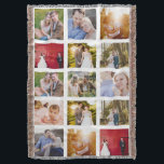 FotoCollage 15 Fotos weiß Decke<br><div class="desc">15 Foto Layout Foto Collage werfen Decke. Gutes Geschenk für Kinder mit Uni! Jetzt mit schwarzen oder roten Fotorahmen erhältlich. Foto mit freundlicher Genehmigung von Leeds Wedding Fotograf,  John Hope. Besuchen Sie ihn unter http://www.johnhopephotography.com</div>