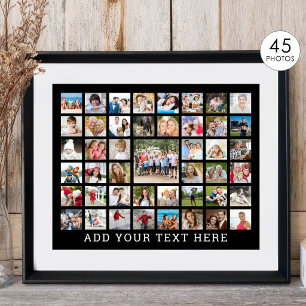 Fotocollage 45 Fotos Personalisiert Benutzerdefini Poster