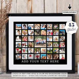 Fotocollage 45 Fotos Personalisiert Individuelle F Poster