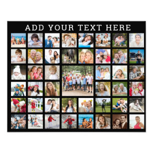 FotoCollage 45 Fotos Personalisierte, benutzerdefi Fotodruck