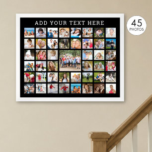 FotoCollage 45 Fotos Personalisierte, benutzerdefi Fotodruck