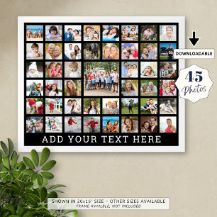 FotoCollage 45 Fotos Personalisierte, benutzerdefi Fotodruck