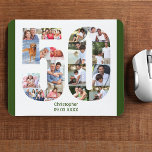 FotoCollage 50. Geburtstag Nummer 50 Personalisier Mousepad<br><div class="desc">Erstellen Sie Ihr eigenes personalisiertes Mauspad für ein einzigartiges 50. Geburtstagsgeschenk. Die Zahl 50 Foto Collage ist auf einem weißen Hintergrund mit modernen waldgrünen Rändern. Das Design umfasst bis zu 17 verschiedene Fotografien - in verschiedenen Formen und Größen - um Ihnen die Flexibilität zu geben, Ihre ausgewählten Bilder zu platzieren....</div>