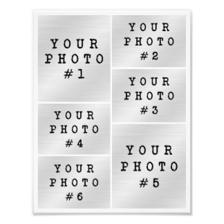 Fotocollage 6 Fotos Gitter Layout Fotopapier Fotodruck