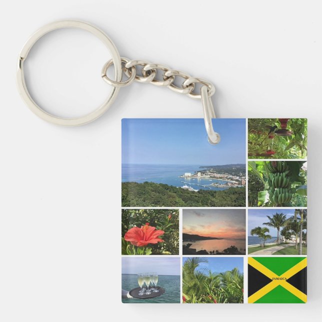FotoCollage aus Jamaika Schlüsselanhänger (Vorderseite)