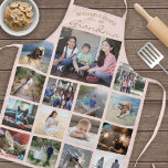 FotoCollage aus jeder Textfamilie Oma Blush & Gold Schürze<br><div class="desc">Feiern Sie die schlichten Freuden von Familie und Enkelkindern mit einer eleganten Foto Collage rot Rosa und Gold Schürze. Bilder und Text sind einfach zu verändern. Zitat, dass "Meine Lieblings-Leute nennen mich Oma" kann für Nana, Grammy, Granny, Gigi, Mommy, Mama, Tante, etc. personalisiert sein (IMAGE PLACEMENT TIP: Eine einfache Möglichkeit,...</div>