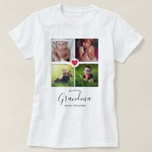FotoCollage Best Oma Personalisiert Custom T-Shirt