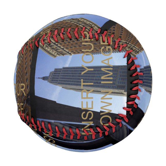 FotoCollage Custom Baseball (Rückseite Links)