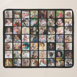 FotoCollage der Familie 56 Quadrat Bilder Easy Cus Sherpadecke