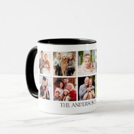 FotoCollage der Familie - Wählen Sie Ihre Farbe Tasse
