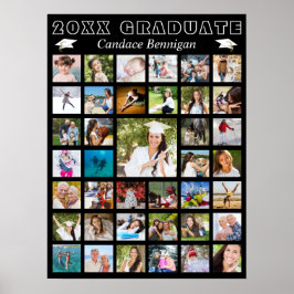 FotoCollage der Modernen Graduierungspartei Poster