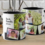 FotoCollage der Produktfamilie - 5 Fotos und benut Tasse<br><div class="desc">Personalisieren Sie diese schwarz-weiße Tasse mit Ihren Lieblings-Fotos. Die Fotovorlage ist für Sie zum Set bereit, um bis zu 5 eigene Bilder hinzuzufügen. Als Hintergrund wird das Foto verwendet, die restlichen 4 Fotos werden in einem Zickzack-Foto am Boden dargestellt. Sie können die Beispielformulierung auch mit Ihrem eigenen Text und dem...</div>