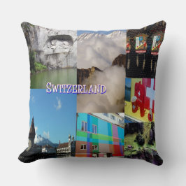 FotoCollage der Schweiz Kissen