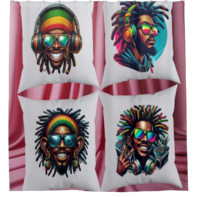 FotoCollage Duschvorhang (Vorderseite)