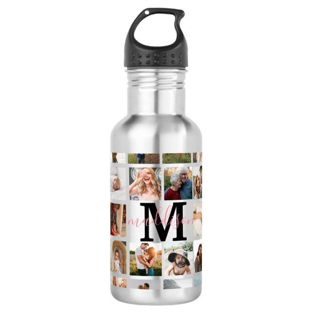 FotoCollage Edelstahlflasche (Vorderseite)
