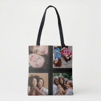 FotoCollage Einzigartig Personalisieren 4 Foto Tasche