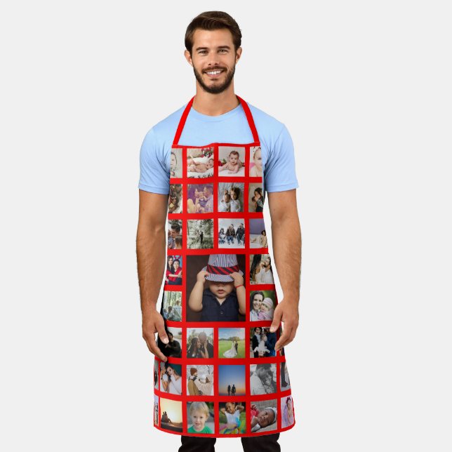 FotoCollage Einzigartig Personalisiert Schürze (Getragen)