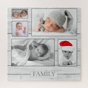 Fotocollage-Familien-Andenken-Puzzle