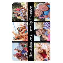 Fotocollage Family Wiedersehen Personalisiert Blac