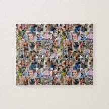 FotoCollage für die Familie 24 Pic Jigsaw Form