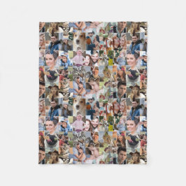 Fotocollage für die ganze Familie, 24-polige Puzzl Fleecedecke