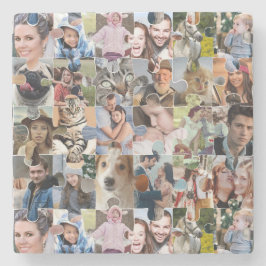 Fotocollage für die ganze Familie, 24-polige Puzzl Steinuntersetzer