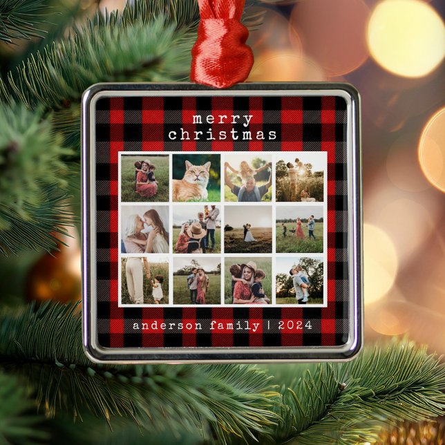 FotoCollage für die Schreibmaschine Red Kariert Fa Ornament Aus Metall (Von Creator hochgeladen)