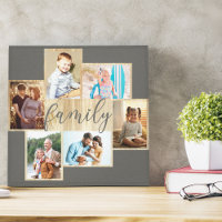 FotoCollage Holzkörnrahmen aus der Familie warm gr