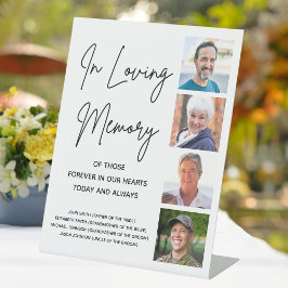 Fotocollage-Individuelle Name Hochzeitstabelle Sockelschild