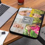 FotoCollage Laptopschutzhülle<br><div class="desc">Familiengeschenke Foto Collage personalisierte Monogramm Geschenke. Template-Fotos über Pixabay,  lizenziert unter CC0 und muss durch eigene Foto ersetzt werden</div>