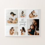 FotoCollage | Minimalistisches Weihnachtsgeschenk<br><div class="desc">Machen Sie Ihre Lieblings-Erinnerungen mit diesem personalisierten Foto-Collage-Puzzle zum Spaß. Dieses maßgeschneiderte Puzzle mit modernem 6-Foto-Layout und elegantem Drehbuch ist ein einzigartiges Urlaubsgeschenk, familiäre Aktivität oder ein herzliches Vergnügen für Liebende. Ideal für Weihnachten, Geburtstage oder einfach nur Feiern von besonderen Momenten. Dieses Rätsel verbindet Personalisierung mit Spiel und schafft ein...</div>