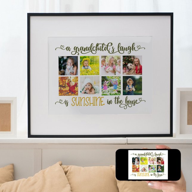 FotoCollage mit dem Grandchild Quote Poster (Von Creator hochgeladen)