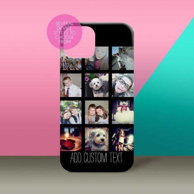 FotoCollage mit schwarzem Hintergrund title_seo2 (Personalized Phone Case - Many Device Styles to Choose From)
