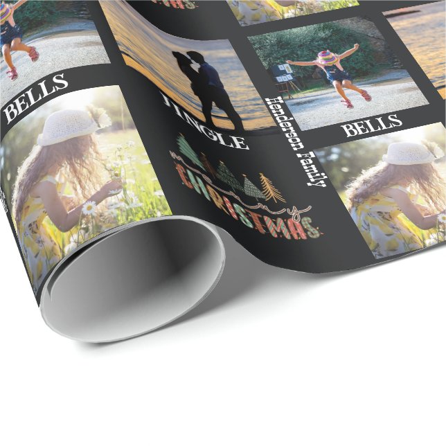 Fotocollage-Papier der Familie 3 Geschenkpapier (Rolleneckpunkt)