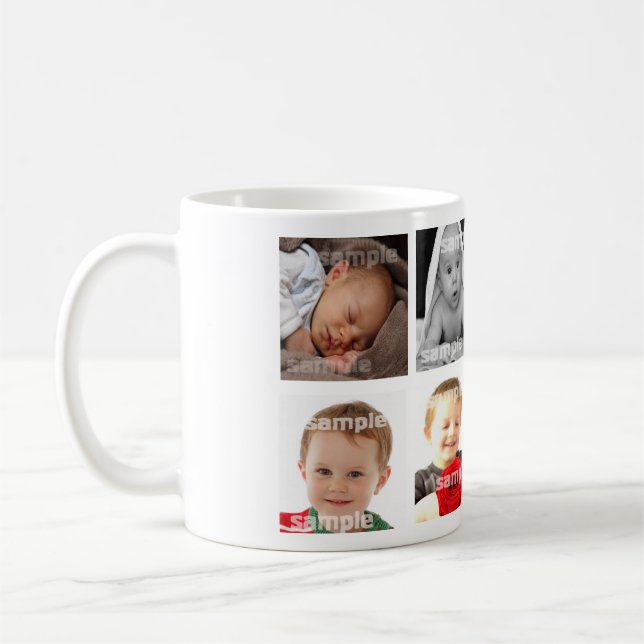 FotoCollage Personalisiert Kaffeetasse (Links)