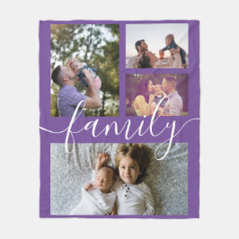 Fotocollage Personalisierte DIY-Familie Fleecedecke