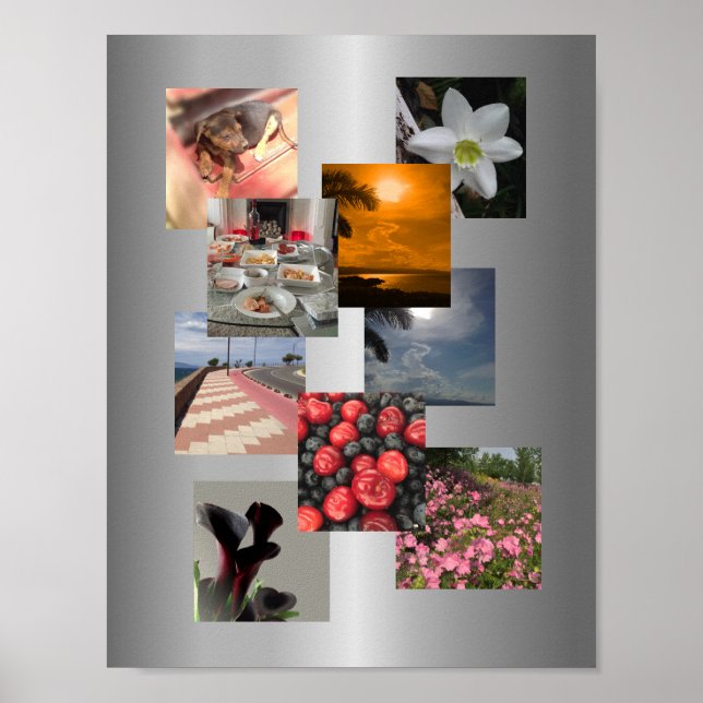 FotoCollage Picture Design Poster (Vorne)