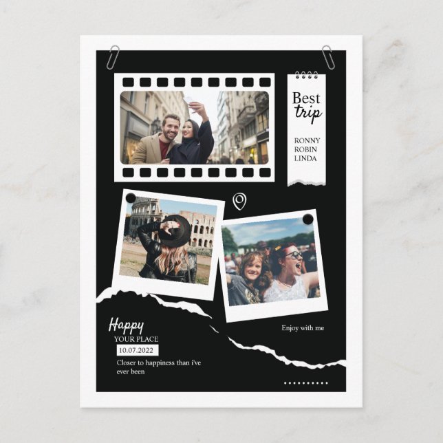 FotoCollage Postkarte (Vorderseite)