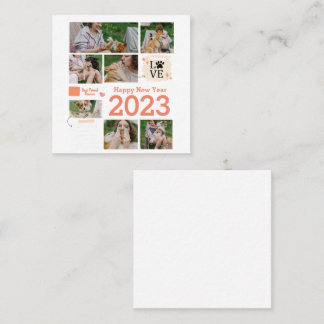 FotoCollage Quadratische Visitenkarte