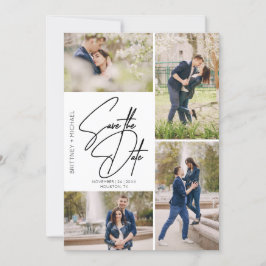 FotoCollage Save the Date mit Handschrift
