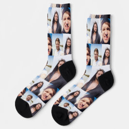 Fotocollage - setze dein Gesicht darauf Socken