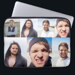 FotoCollage - Stellen Sie Ihr Gesicht auf Laptopschutzhülle<br><div class="desc">Machen Sie einen Laptop-Ärmel, der wirklich so ist, wenn Sie diesem Computergehäuse Ihr Gesicht (oder jedes beliebige Foto) hinzufügen. Es hat einen überdimensionalen Collage-Druck, der für bis zu 4 Fotos angepasst werden kann. Die Collage eignet sich am besten für vertikal ausgerichtete oder portraitorientierte Fotos. Fügen Sie ein paar lustige Fotos...</div>