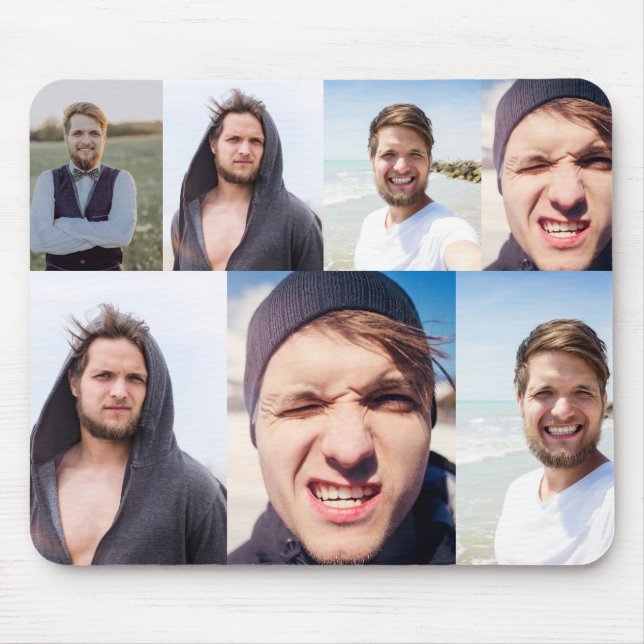 FotoCollage - Stellen Sie Ihr Gesicht auf Mousepad (Vorne)