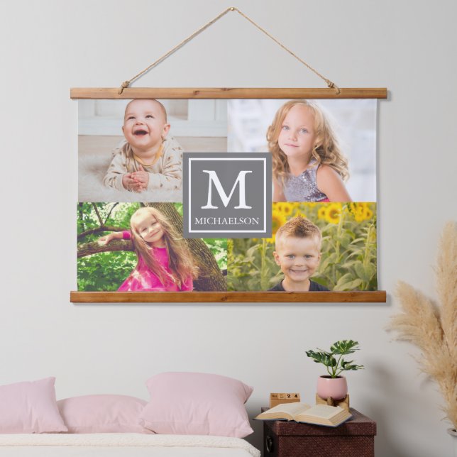 FotoCollage Wandteppich Mit Holzrahmen (Schlafzimmer)