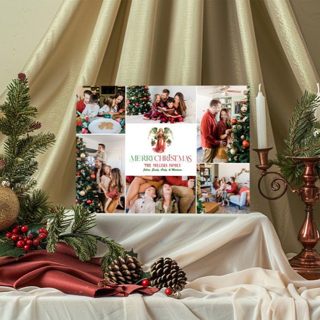 Fotocollage Weihnachtsgel Extravagante Typografie Einladung (Von Creator hochgeladen)