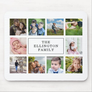 FotoCollage White Mousepad